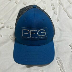Columbia PFG royal blue hat flexfit